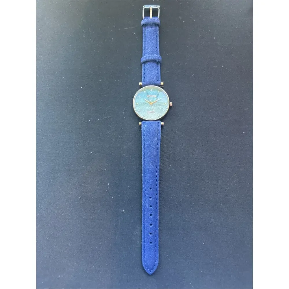Oktime Rose Gold Tone Glitter Dial Women’s Quartz Watch